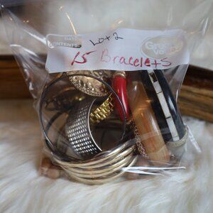 Lot of 15 Costume Bracelets